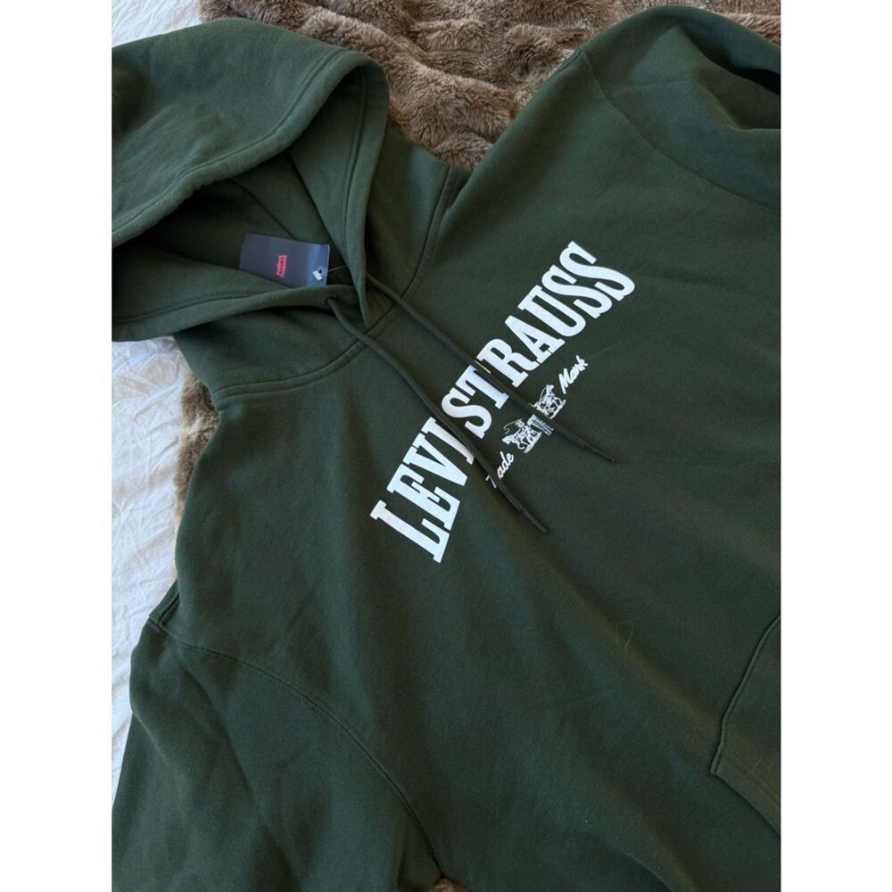 NWT Levi's Men's Olive Green Logo Hoodie